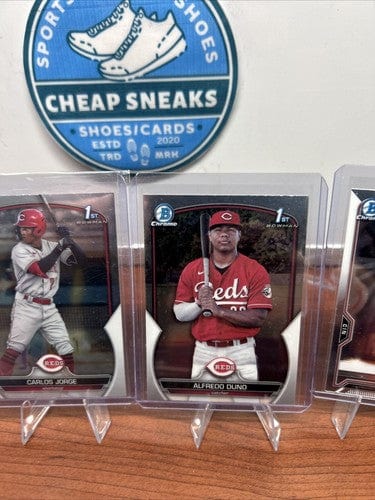 Cheap Sneaks Footwear/Sports Cards Baseball Card Cincinnati Reds 2021/2023-24 Bowman Chrome 1st Lot Duno,Jorge,Torres,