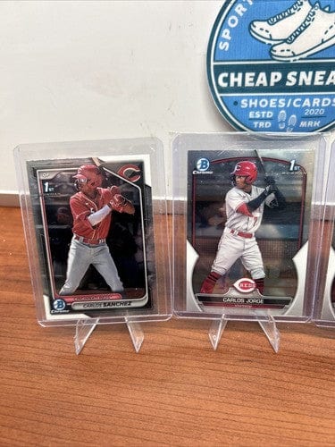 Cheap Sneaks Footwear/Sports Cards Baseball Card Cincinnati Reds 2021/2023-24 Bowman Chrome 1st Lot Duno,Jorge,Torres,