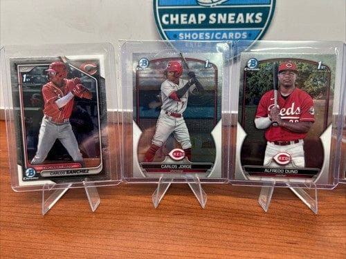 Cheap Sneaks Footwear/Sports Cards Baseball Card Cincinnati Reds 2021/2023-24 Bowman Chrome 1st Lot Duno,Jorge,Torres,