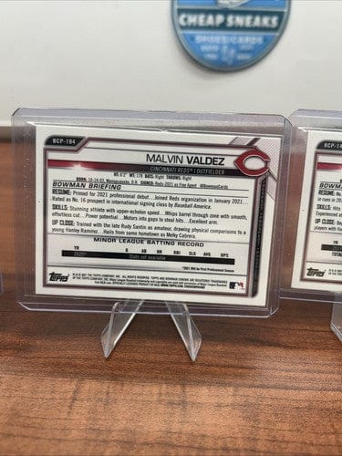 Cheap Sneaks Footwear/Sports Cards Baseball Card Cincinnati Reds 2024 Bowman Chrome ROY-4 Noelvi Marte, Cam Collier #BC