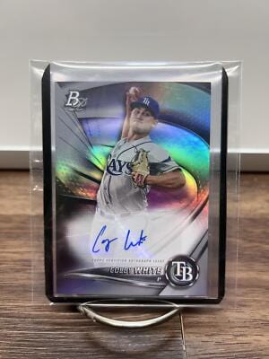 Cheap Sneaks Footwear/Sports Cards Baseball Card Colby White AU 2022 Bowman Platinum Top Prospect Autograph #TOP-94 Ray