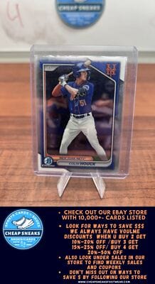 Cheap Sneaks Footwear/Sports Cards Baseball Card Colin Houck 2024 Bowman Chrome Prospects #BCP-123 New York Mets