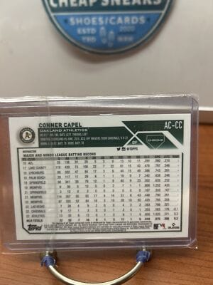Cheap Sneaks Footwear/Sports Cards Baseball Card Conner Capel AU,SN 2023 Topps Chrome Autographs Refractor #AC-CC Athl