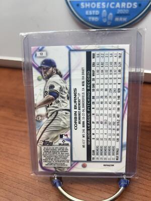 Cheap Sneaks Footwear/Sports Cards Baseball Card Corbin Burnes 2023 Topps Cosmic Chrome Nucleus Refractor #12 Milwaukee