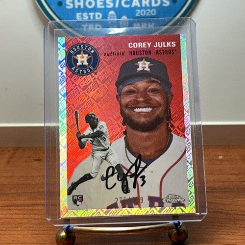 Cheap Sneaks Footwear/Sports Cards Baseball Card Corey Julks RC 2023 Topps Chrome Platinum Annv Logo Refractor /499 Ast