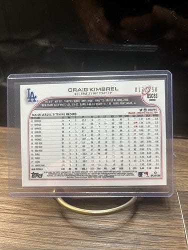 Cheap Sneaks Footwear/Sports Cards Baseball Card Craig Kimberly Teal Refractor #017/250 2022 Topps Chrome Card #USC83 L