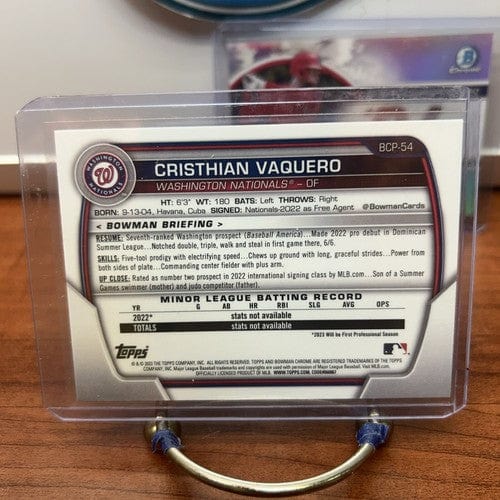 Cheap Sneaks Footwear/Sports Cards Baseball Card Cristhian Vaquero 2023 Bowman Chrome Lot (2) Mega Refractor, BST100