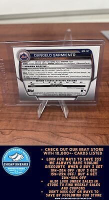Cheap Sneaks Footwear/Sports Cards Baseball Card Dangelo Sarmiento 2023 Bowman Chrome Sapphire #BCP-161 Mets