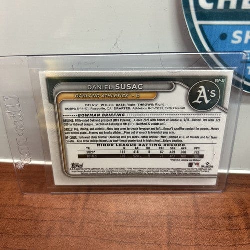 Cheap Sneaks Footwear/Sports Cards Baseball Card Daniel Susac 2024 Bowman Chrome BCP-42 2 Card Lot + 2023 Bowman 1st Oa