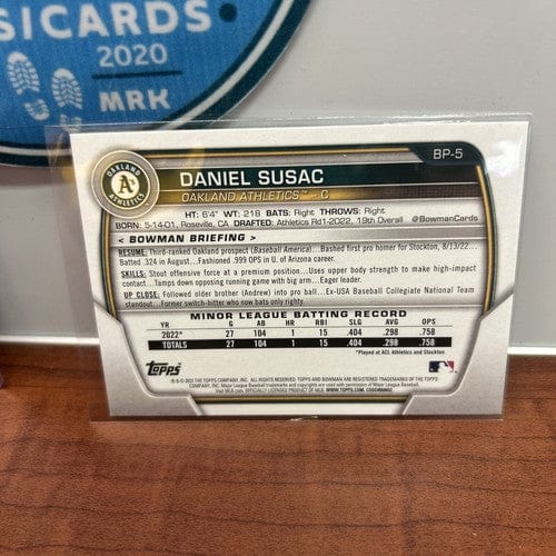Cheap Sneaks Footwear/Sports Cards Baseball Card Daniel Susac 2024 Bowman Chrome BCP-42 2 Card Lot + 2023 Bowman 1st Oa