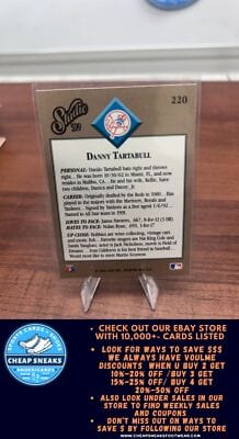 Cheap Sneaks Footwear/Sports Cards Baseball Card Danny Tartabull 1992 Studio #220 New York Yankees