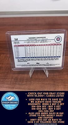 Cheap Sneaks Footwear/Sports Cards Baseball Card Dansby Swanson 2024 Topps Royal Blue #164 Chicago Cubs