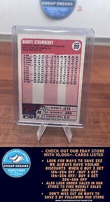 Cheap Sneaks Footwear/Sports Cards Baseball Card Darryl Strawberry 1990 Fleer #217 New York Mets