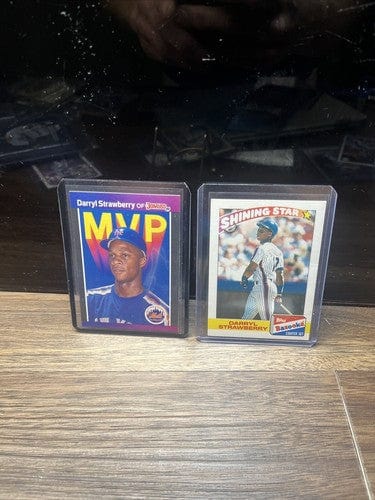 Cheap Sneaks Footwear/Sports Cards Baseball Card Darryl Strawberry 2 Card Lot 89 Topps Bazooka Shining Star + 89 Donrus