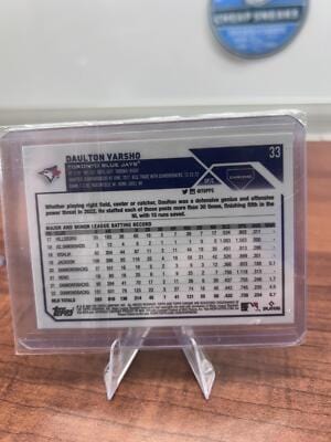 Cheap Sneaks Footwear/Sports Cards Baseball Card Daulton Varsho 2023 Topps Chrome Logofractor Edition #33 Toronto Blue