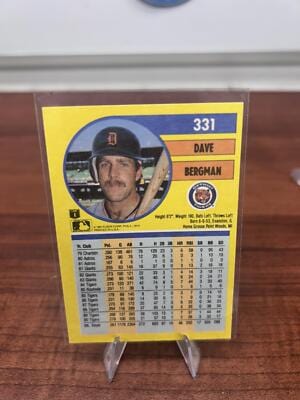 Cheap Sneaks Footwear/Sports Cards Baseball Card Dave Bergman 1991 Fleer #331b Detroit Tigers
