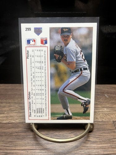 Cheap Sneaks Footwear/Sports Cards Baseball Card Dave Johnson Baltimore Orioles 1991 Upper Deck Baseball Card #299