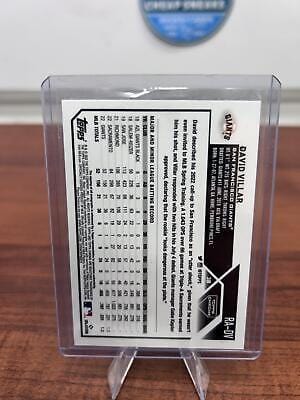 Cheap Sneaks Footwear/Sports Cards Baseball Card David Villar 2023 Topps Chrome Rookie Autographs #RA-DV San Francisco