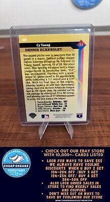 Cheap Sneaks Footwear/Sports Cards Baseball Card Dennis Eckersley 1993 Upper Deck #489 Oakland Athletics