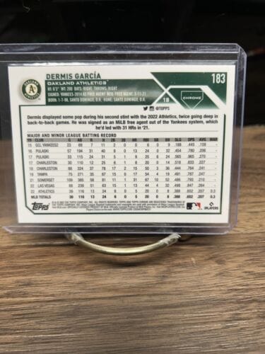 Cheap Sneaks Footwear/Sports Cards Baseball Card Dermis Garcia 2023 Topps Chrome Rookie (RC) Prism Oakland Athletics