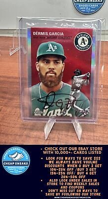 Cheap Sneaks Footwear/Sports Cards Baseball Card Dérmis Garcia RC 2023 Topps Chrome Platinum Anniversary Refractor #42