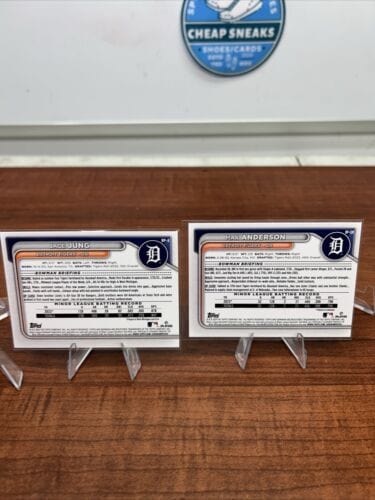 Cheap Sneaks Footwear/Sports Cards Baseball Card Detroit Tigers Bowman Prospects Team Set (7) Lee,Rucker,Jimenez,Clark,