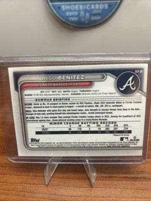 Cheap Sneaks Footwear/Sports Cards Baseball Card DIEGO BENITEZ BOWMAN 2024 1st CHROME MLB GREEN LUNAR GLOW Prospect Car