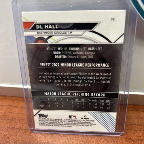 Cheap Sneaks Footwear/Sports Cards Baseball Card Dl Hall Lot(2) 2023 Topps Finest RC + 23 Topps Heritage RC Orioles