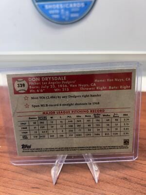 Cheap Sneaks Footwear/Sports Cards Baseball Card Don Drysdale 2021 Topps Chrome Platinum Anniversary #339 Los Angeles D