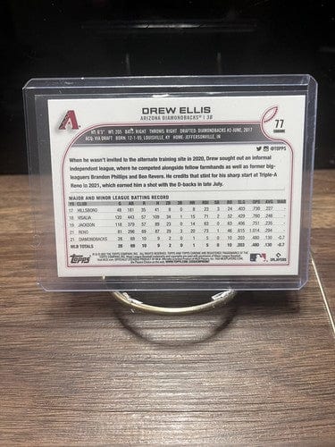 Cheap Sneaks Footwear/Sports Cards Baseball Card Drew Ellis 2022 Topps Chrome X-Fractor Refractor Rookie Arizona Diamon