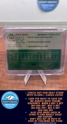 Cheap Sneaks Footwear/Sports Cards Baseball Card Drew Maggi SN,RC 2023 Topps Chrome Platinum Anniversa Topps Refractor