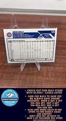Cheap Sneaks Footwear/Sports Cards Baseball Card Drew Smyly 2023 Topps #535 Chicago Cubs