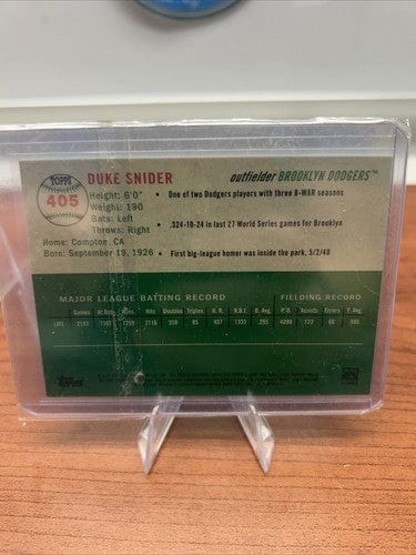 Cheap Sneaks Footwear/Sports Cards Baseball Card Duke Snider 2023 Topps Chrome Platinum Anniver Gold Toile Refractor /5