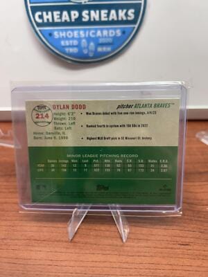 Cheap Sneaks Footwear/Sports Cards Baseball Card Dylan Dodd RC 2023 Topps Chrome Platinum Anniversary #214 Atlanta Brav