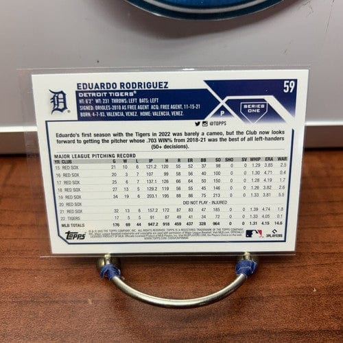 Cheap Sneaks Footwear/Sports Cards Baseball Card Eduardo Rodriguez 2023 Topps Series 1 #59 Detroit Tigers