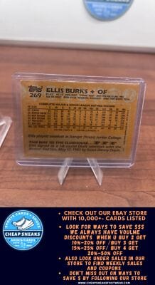 Cheap Sneaks Footwear/Sports Cards Baseball Card Ellis Burks RC 1988 Topps #269 Boston Red Sox