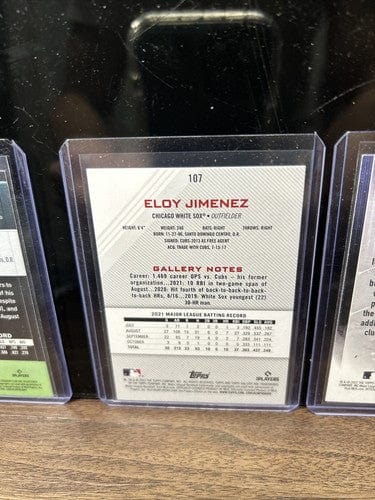 Cheap Sneaks Footwear/Sports Cards Baseball Card Eloy Jimenez Lot(3) White Sox 2022 Topps Gallery Rainbow Foil ,22 Topp