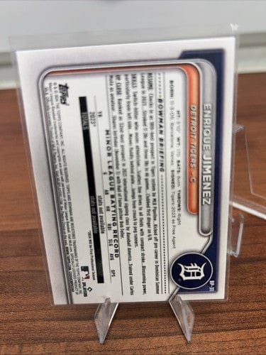 Cheap Sneaks Footwear/Sports Cards Baseball Card Enrique Jimenez 2024 Bowman 1st Prospect Detroit Tigers