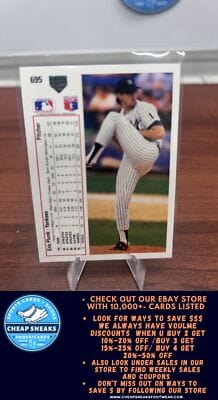 Cheap Sneaks Footwear/Sports Cards Baseball Card Eric Plunk 1991 Upper Deck #695 New York Yankees