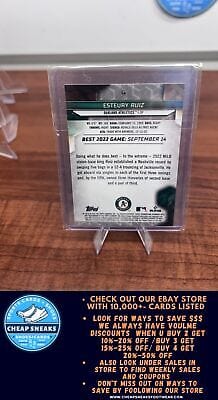 Cheap Sneaks Footwear/Sports Cards Baseball Card Esteury Ruiz 2023 Bowman's Best Refractors #14 Oakland Athletics