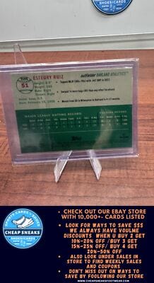 Cheap Sneaks Footwear/Sports Cards Baseball Card Esteury Ruiz RC 2023 Topps Chrome Platinum Anniversary #51 Oakland Ath