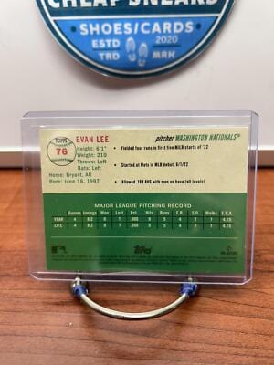 Cheap Sneaks Footwear/Sports Cards Baseball Card Evan Lee RC 2023 Topps Chrome Platinum Anniversary #76 Washington Nati