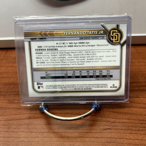 Cheap Sneaks Footwear/Sports Cards Baseball Card Fernando Tatis Jr. 2022 Bowman Chrome #83 San Diego Padres