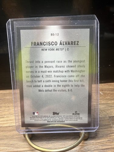 Cheap Sneaks Footwear/Sports Cards Baseball Card FRANCISCO ALVAREZ (RC) 2023 Bowman Chrome SPOTLIGHT #BS-12 New York Me