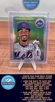 Cheap Sneaks Footwear/Sports Cards Baseball Card Francisco Lindor 2023 Topps Chrome Platinum Anniversary Prism Refracto