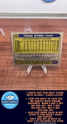 Cheap Sneaks Footwear/Sports Cards Baseball Card Frank DiPino 1987 Topps #662 Chicago Cubs