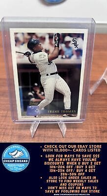 Cheap Sneaks Footwear/Sports Cards Baseball Card Frank Thomas 1996 Topps #100 Chicago White Sox
