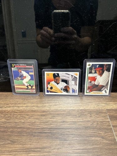 Cheap Sneaks Footwear/Sports Cards Baseball Card Frank Thomas Lot (3) HOF Chicago White Sox 91,92 Upper Deck,91 Score