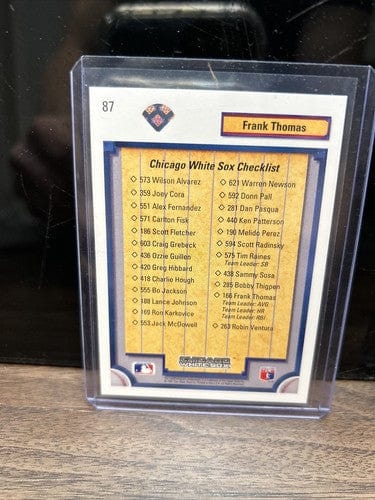 Cheap Sneaks Footwear/Sports Cards Baseball Card Frank Thomas Lot (3) HOF Chicago White Sox 91,92 Upper Deck,91 Score