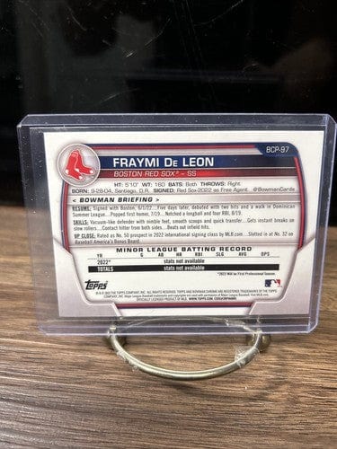 Cheap Sneaks Footwear/Sports Cards Baseball Card FRAYMI DE LEON 2023 BOWMAN CHROME PROSPECT 1ST BOWMAN CHROME #BCP-97
